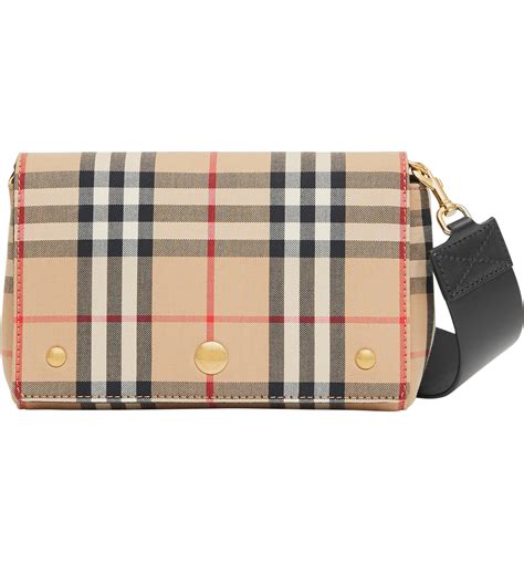 burberry vintage check the belt baby bag|Burberry Check note crossbody strap.